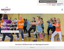 Tablet Screenshot of medifit-ludwigsburg.net